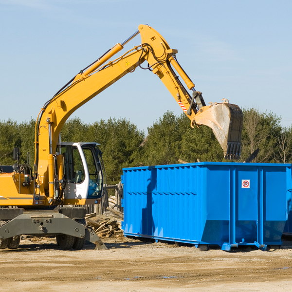 are there any restrictions on where a residential dumpster can be placed in De Soto